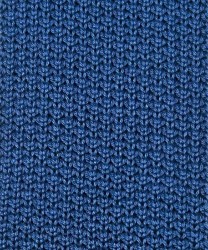 Petronius 1926 cravatta a maglia in cotone, dritta, blu