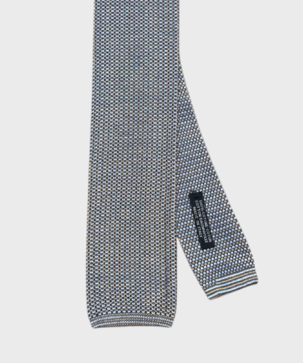 Petronius 1926 hand-sewn cotton knitted tie,...