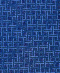 Galise cravatta tre pieghe in seta jacquard, Picasso blu