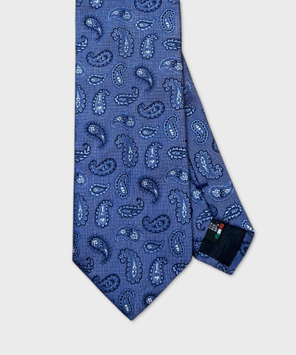Galise cravatta tre pieghe in seta jacquard,...