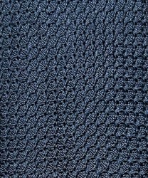 Arcuri three-fold tie in silk gauze, unlined, midnight blue