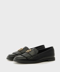 Furla Chic mocassino con frangia, nero