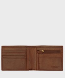 The Bridge Story zip coin purse wallet, 4+1cc, brown