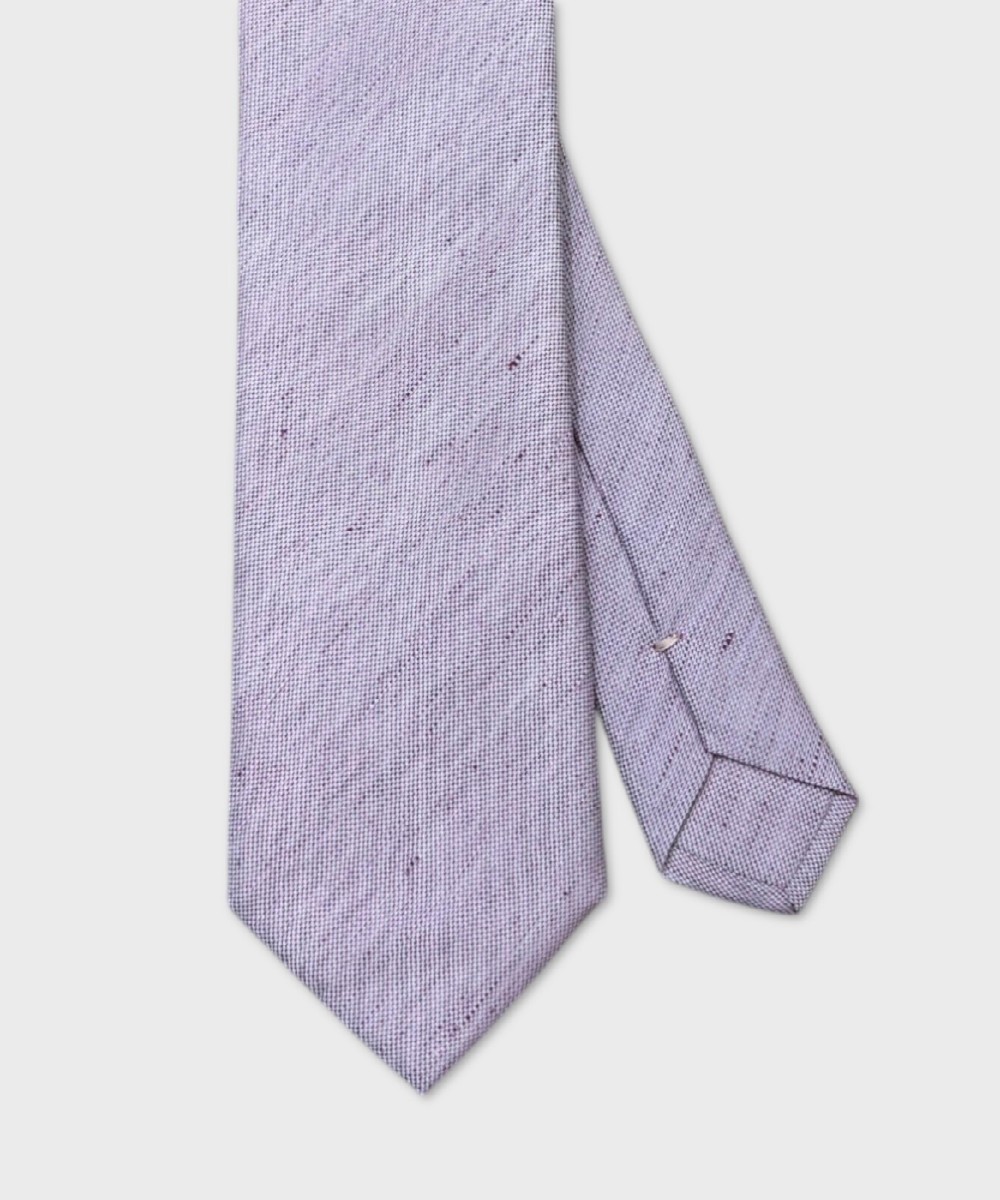Galise three fold tie in linen and silk, solid...
