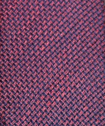 Galise linen and silk tie, burgundy blue