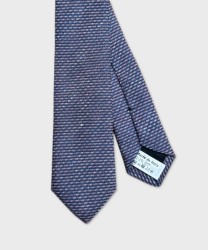 Archivio cravattino in lino e seta, blu rosè