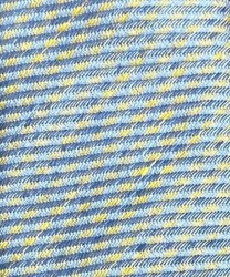 Galise tie in linen and silk, light blue yellow