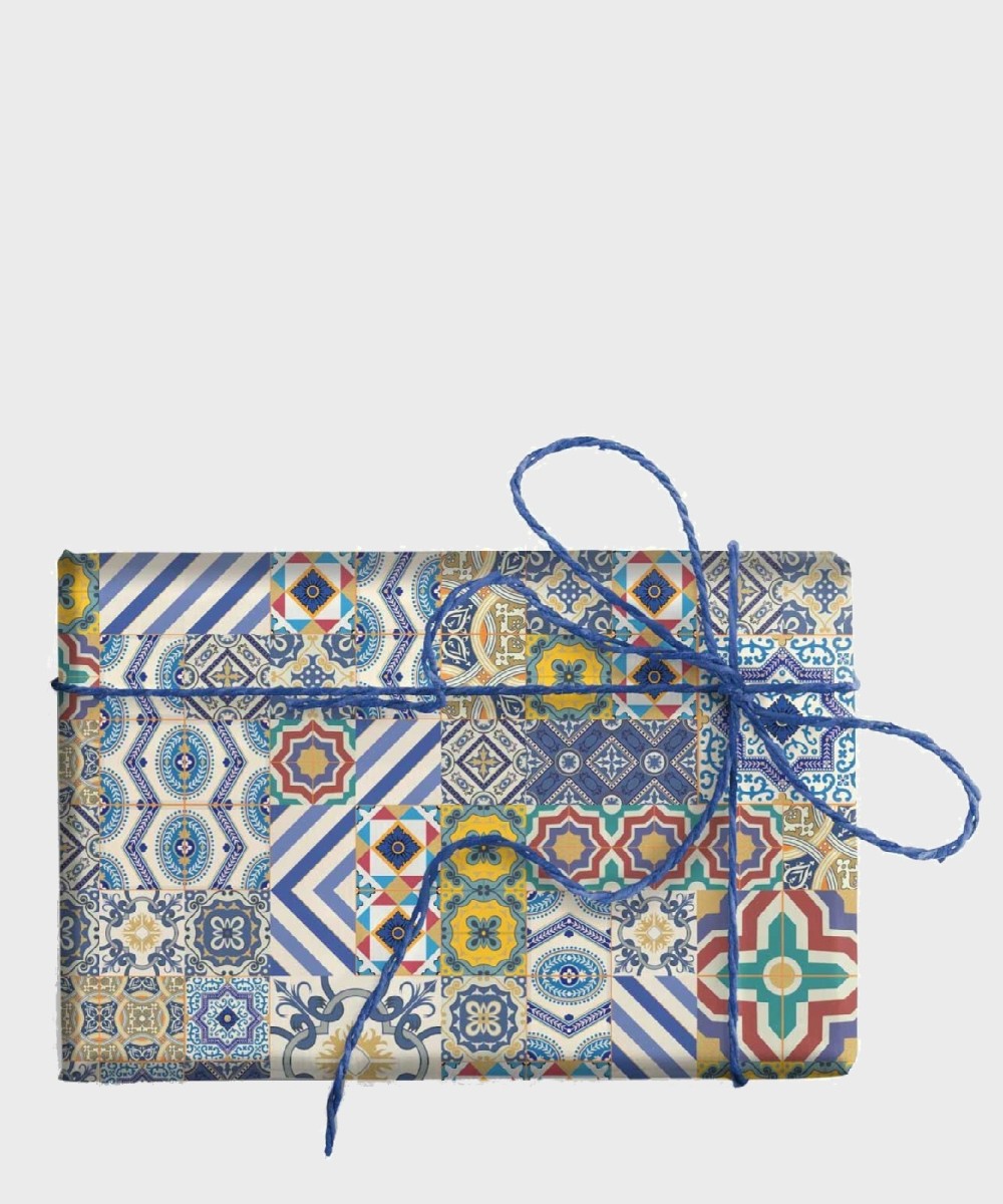 Kartos Lisbona maioliche foglio carta regalo...