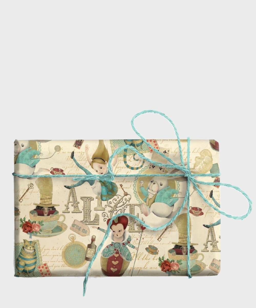 Kartos Alice foglio carta regalo per bambini,...
