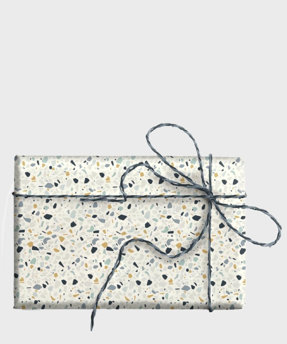 Kartos Terrazzo pietra foglio carta regalo con...