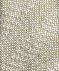 Archivio cravattino in lino e seta, beige bianco
