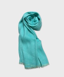 Arcuri cashmere and linen blend scarf, green