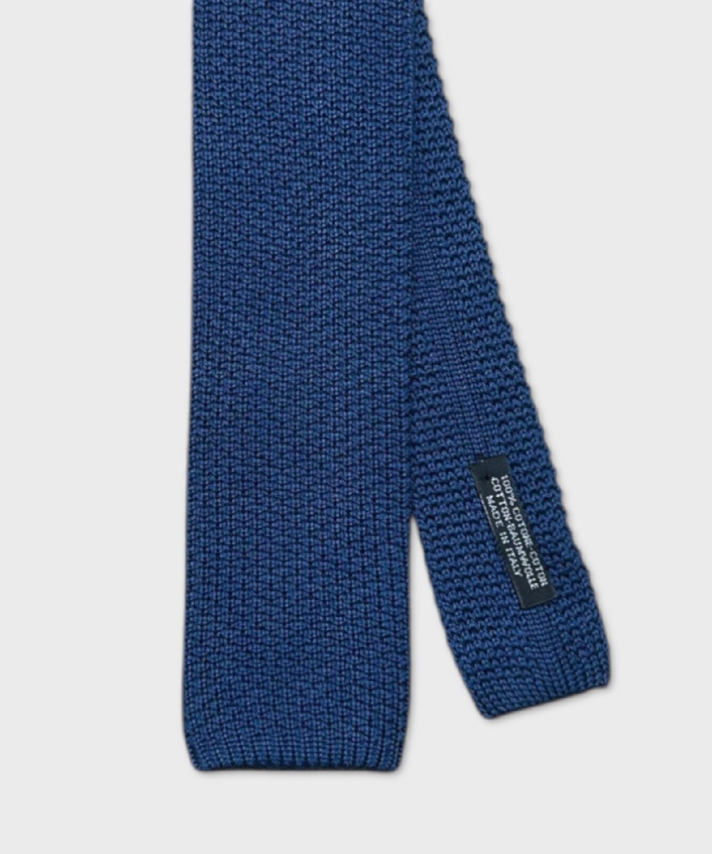 Petronius 1926 hand-sewn cotton wide knit tie,...