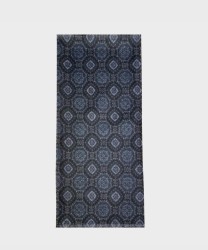 Arcuri double-face silk and wool scarf with pattern