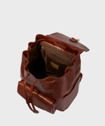 The Bridge Story zaino in pelle marrone