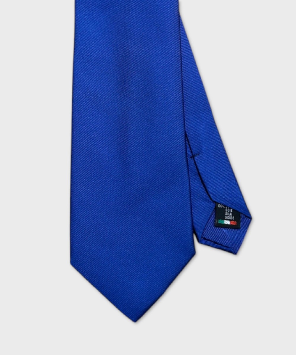 Galise three fold silk tie, solid color...