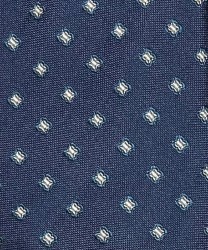 Galise three-fold tie in jacquard silk, blue checked pattern