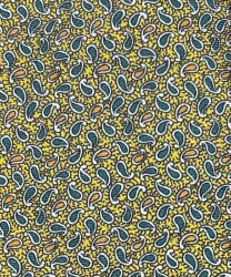 Galise cravatta tre pieghe in seta, fantasia giallo