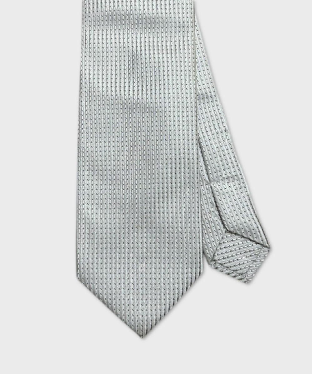Galise three fold tie in jacquard silk, pale...