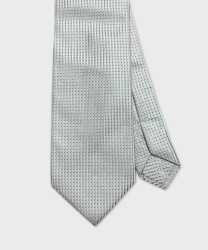 Galise cravatta tre pieghe in seta jacquard, oro pallido riga