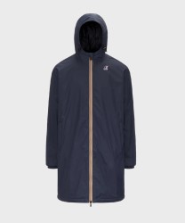 Kway Eiffel Le Vrai giacca impermeabile lunga east warm, blue