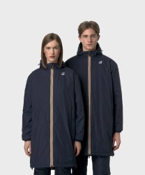 Kway Eiffel Le Vrai giacca impermeabile lunga east warm, blue