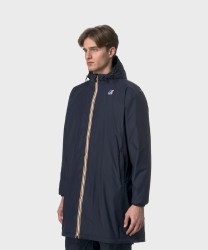 Kway Eiffel Le Vrai giacca impermeabile lunga east warm, blue