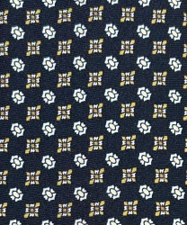 Galise three-fold silk tie, black pattern