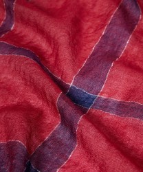 Marella Cipro sciarpa in lana e lurex, rosso