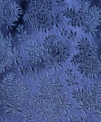Galise cravatta tre pieghe in seta jacquard, flower blu notte
