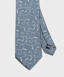 Galise cravatta da cerimonia a tre pieghe in seta jacquard
