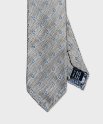 Galise cravatta da cerimonia a tre pieghe in seta jacquard