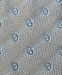 Galise three-fold tie in unlined jacquard silk, beige