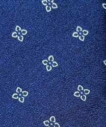 Galise three-fold tie in unlined jacquard silk, blue
