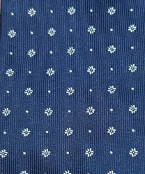 Galise three-fold tie in unlined jacquard silk, blue
