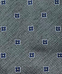 Galise three-fold jacquard silk tie, dark green