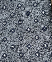 Galise three-fold jacquard silk tie, silver grey