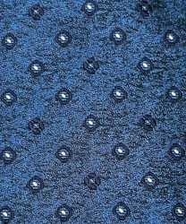 Galise three-fold jacquard silk tie, blue