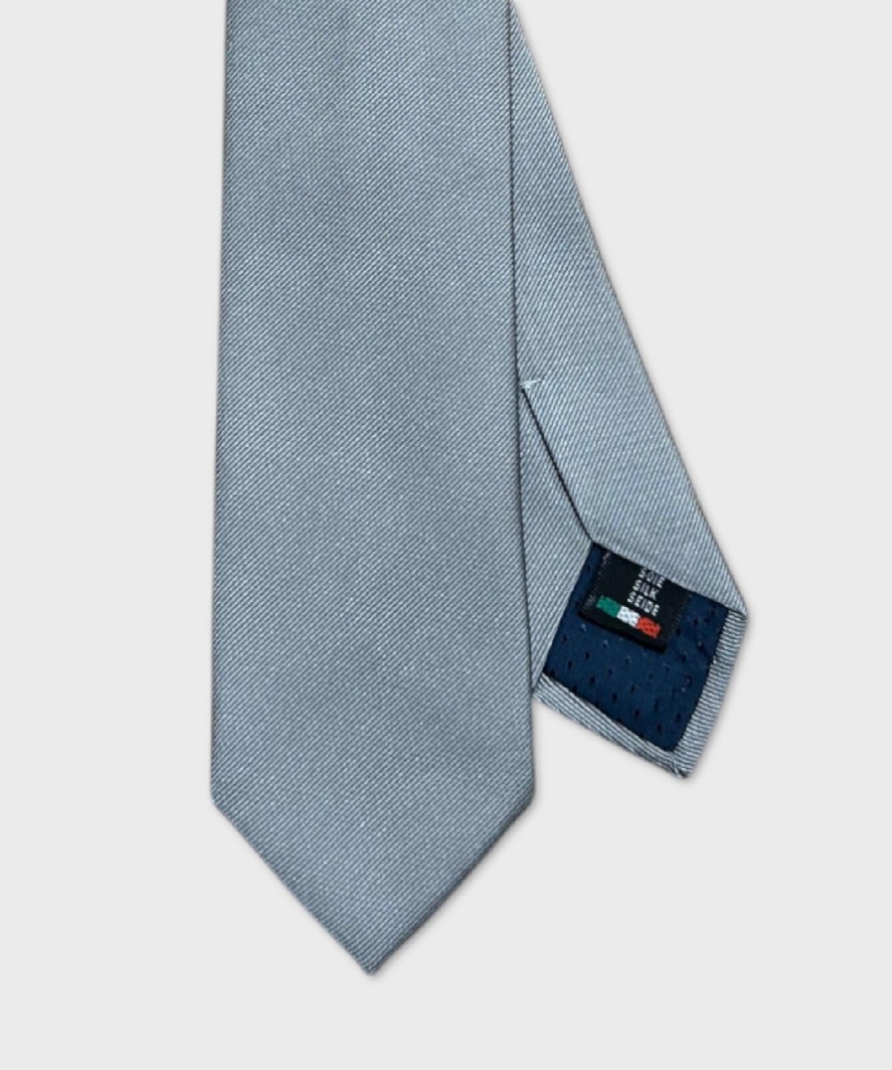 Galise three-fold silk tie, grey