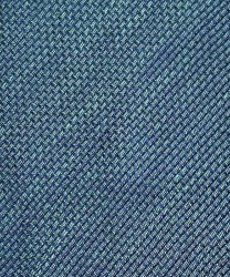 Galise three-fold tie in linen and silk, blue