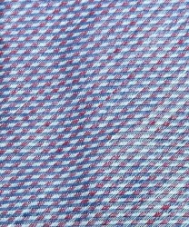 Galise cravatta tre pieghe in lino e seta, azzurro rosso