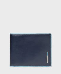 Piquadro Blue Square portafogli con portamonete e 4 cc in pelle