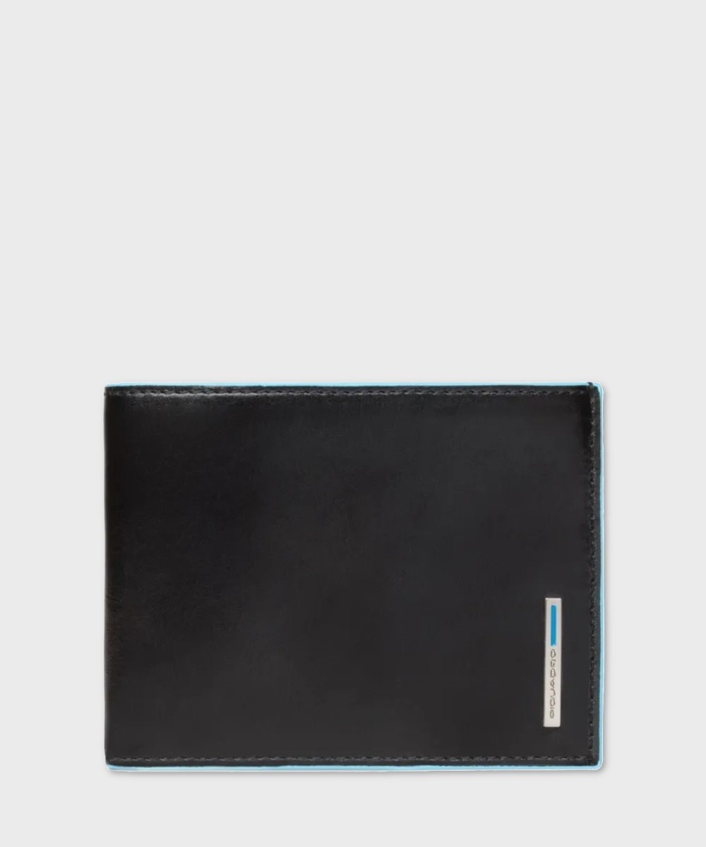 Piquadro Blue Square wallet with coin purse, 4...