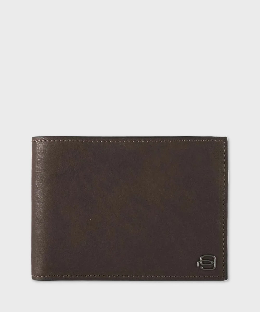 Piquadro Black Square wallet with coin purse, 4...