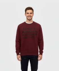 Manikomio Dsgn Sweatshirt felpa in cotone, bordeaux