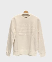 Manikomio Dsgn Sweatshirt felpa in cotone, white