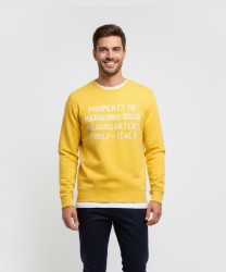 Manikomio Dsgn Sweatshirt cotton sweatshirt, sun yellow