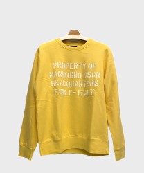 Manikomio Dsgn Sweatshirt cotton sweatshirt, sun yellow