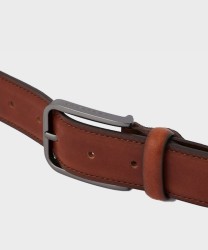 Piquadro C87 cintura in pelle spazzolata marrone