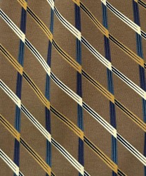 Arcuri ascot in oblique check silk, brown